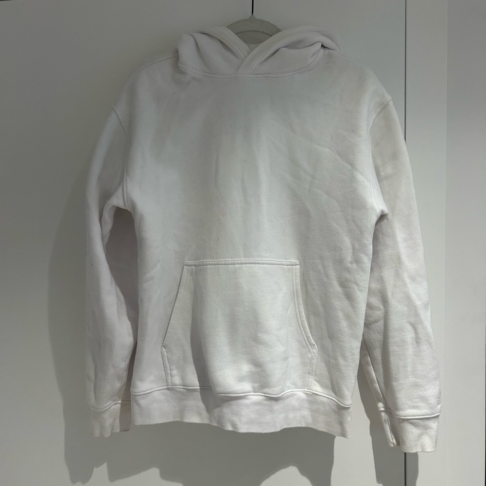 TNA White Pullover Hoodie Sweatshirt